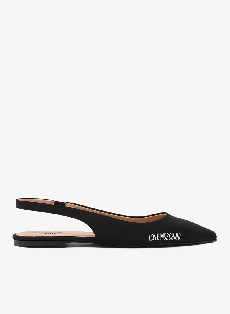 Rubber Logo Ballerinas